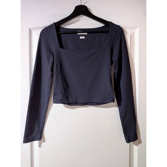 Aritzia Babaton | Contour Squareneck Longsleeve in Total Eclipse Navy - Picture 2 of 7